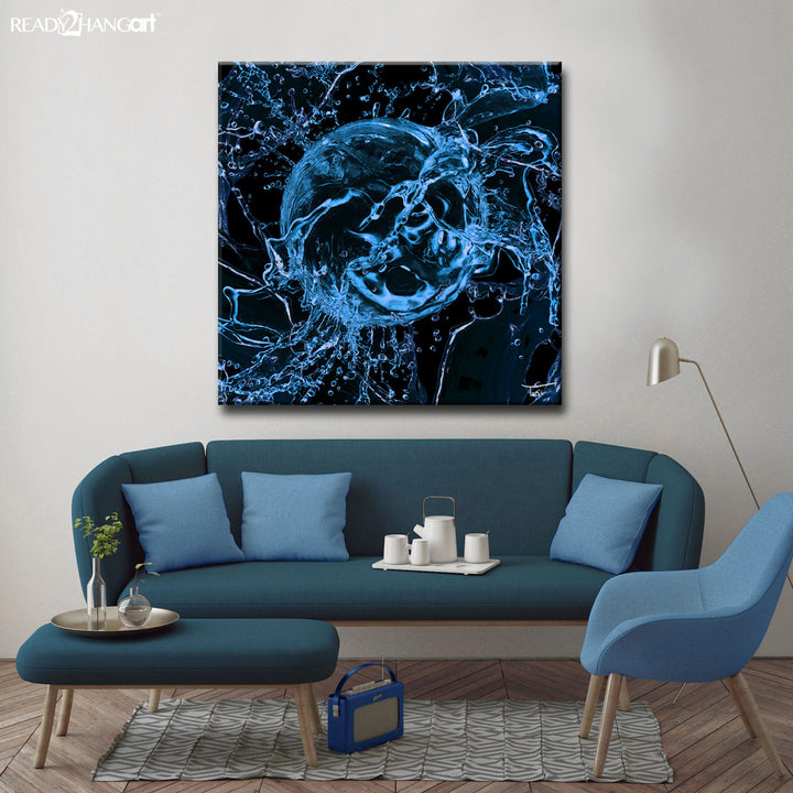 Aqueous Trance XIX-B' Wrapped Canvas Wall Art