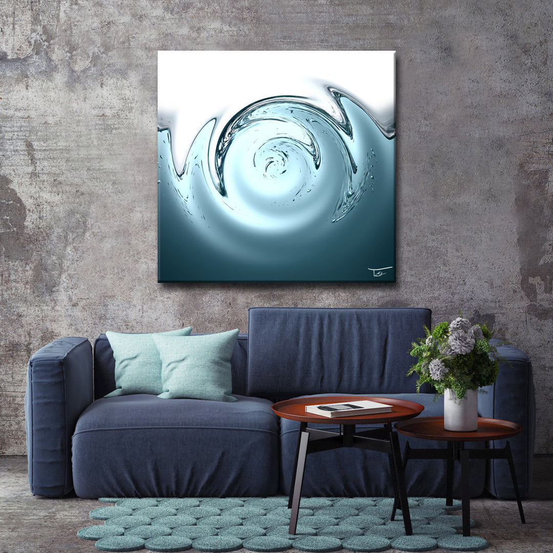 Aqueous Trance XXIV' Wrapped Canvas Wall Art