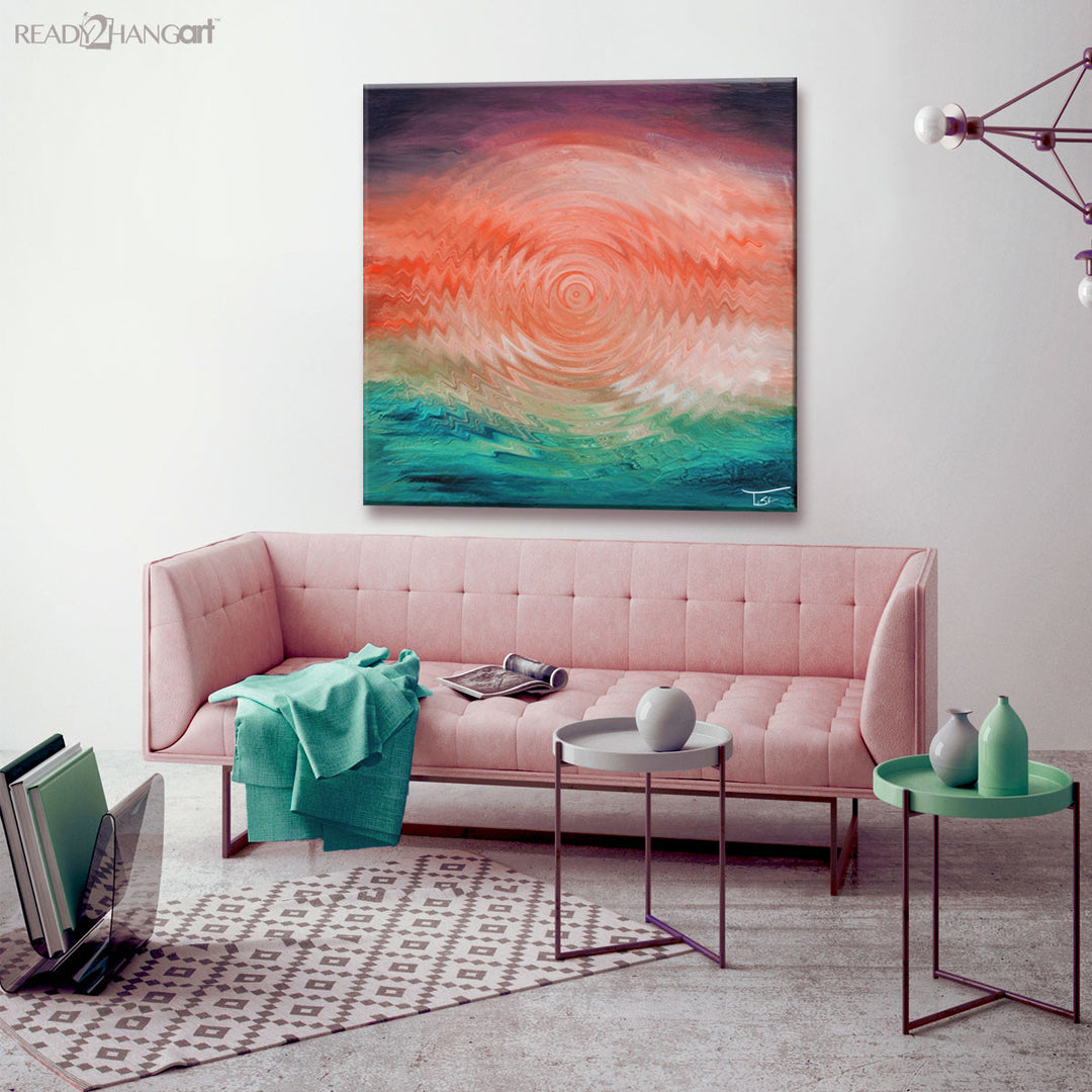 Aqueous Trance III' Wrapped Canvas Wall Art