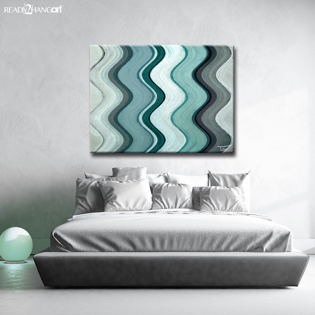 Aqueous Trance VII' Wrapped Canvas Wall Art