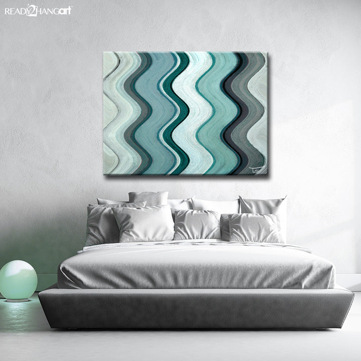 Aqueous Trance VII' Wrapped Canvas Wall Art