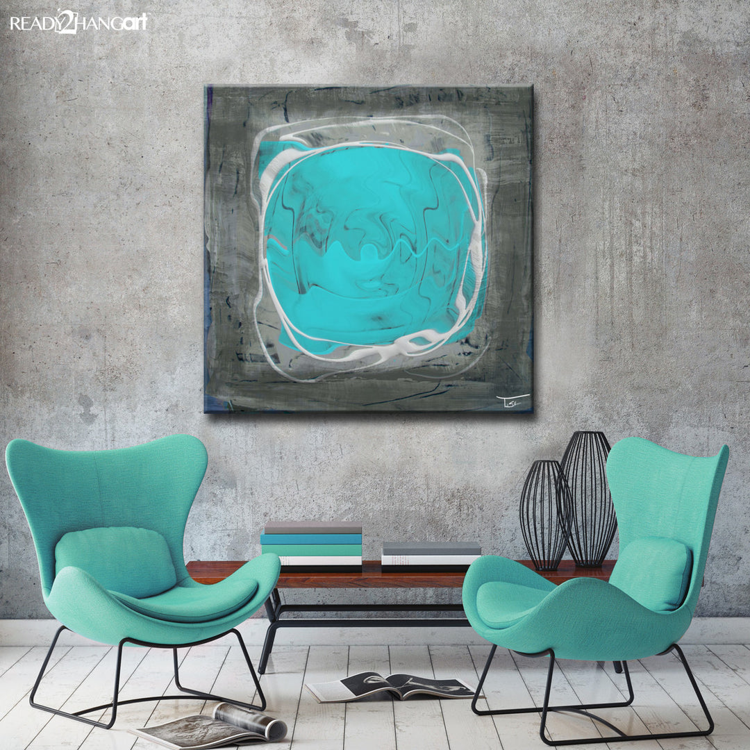 Aqueous Trance IX' Wrapped Canvas Wall Art