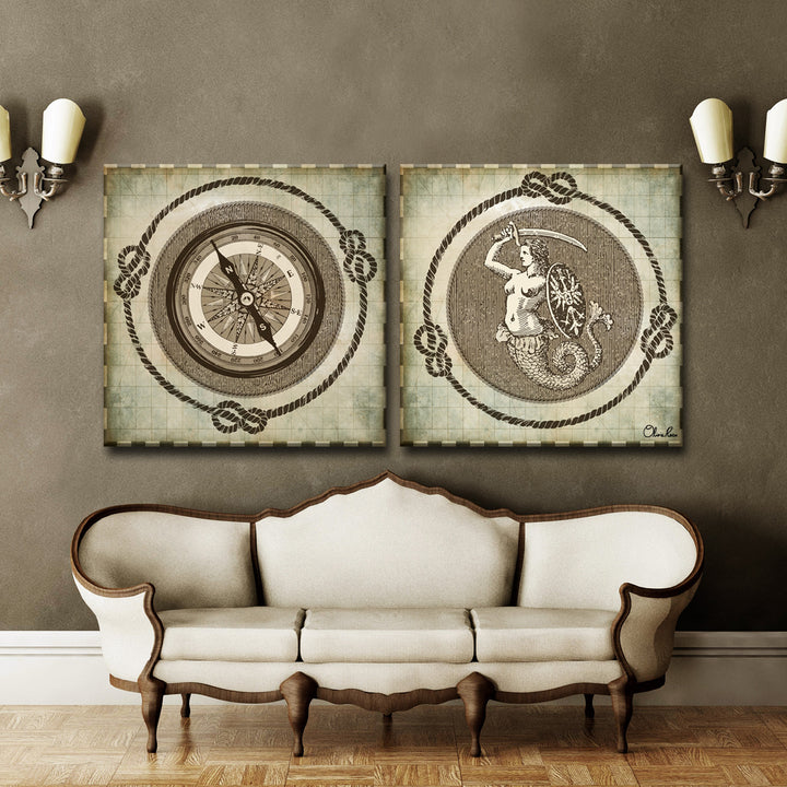Destination & Sea Queen'  2-PC Canvas Art Set