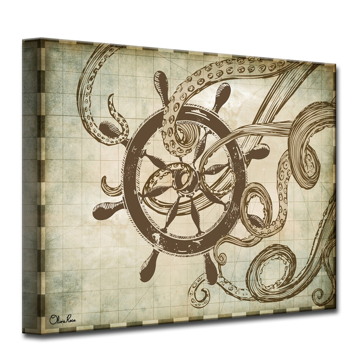 'Sea Ships'  Canvas Art