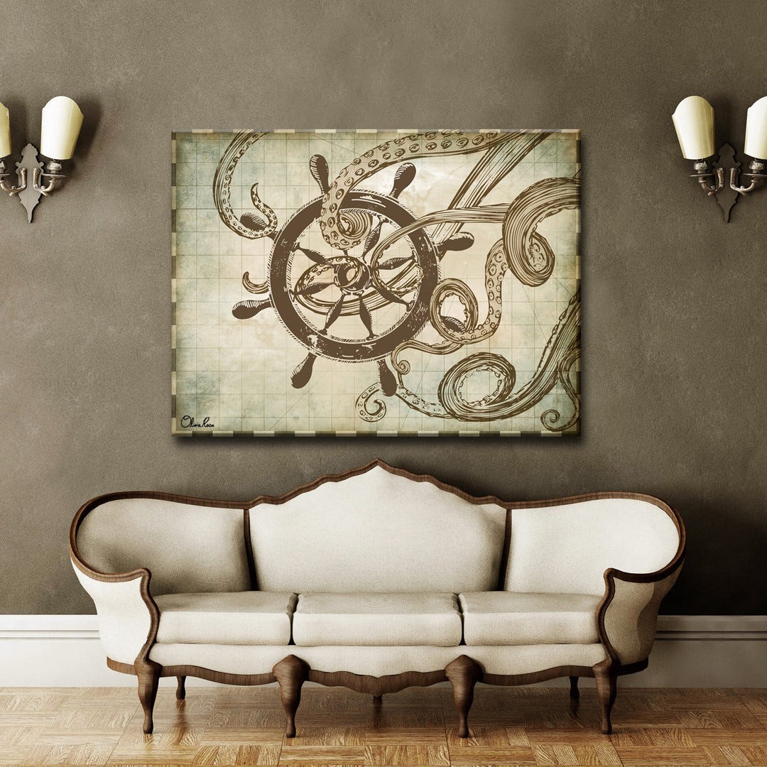 'Sea Ships'  Canvas Art