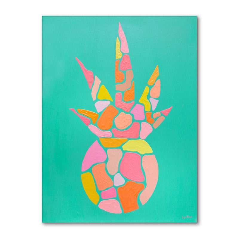 'Paradise Pineapple' Wrapped Canvas Wall Art