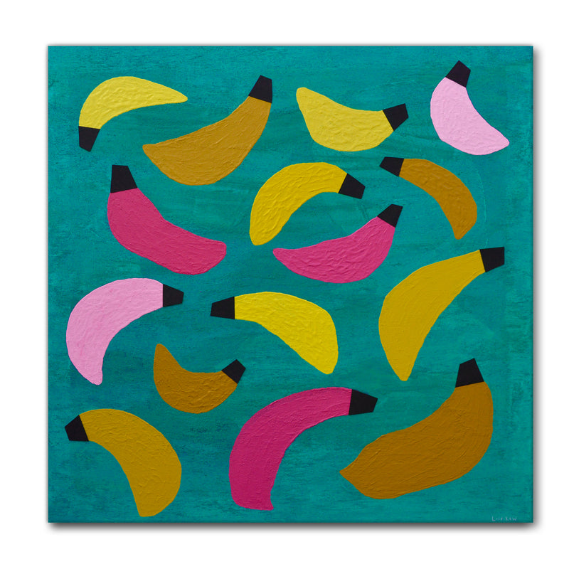 'Totally Bananas' Wrapped Canvas Wall Art