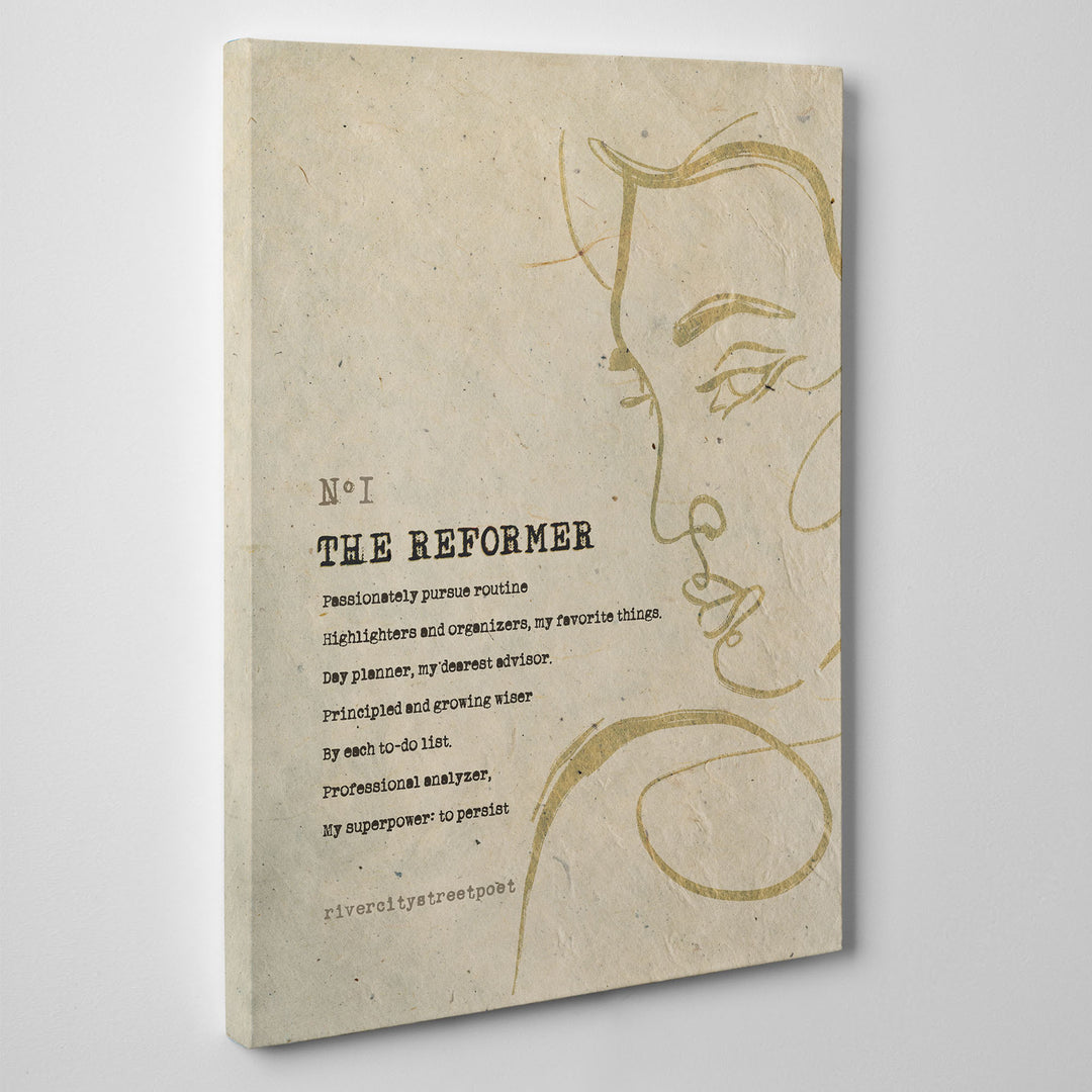 Enneagram No.1 'The Reformer' Poetic Wall Art