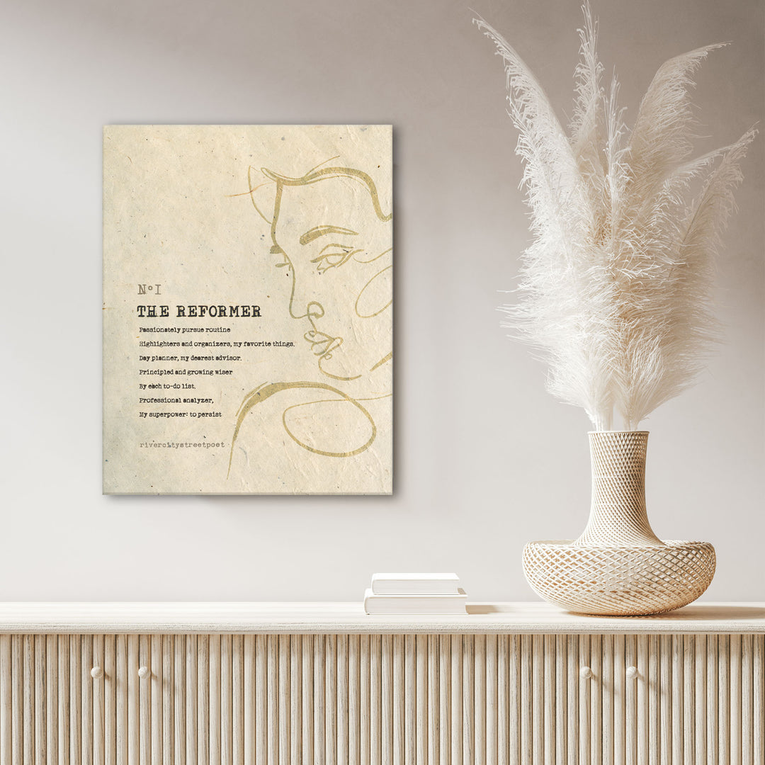 Enneagram No.1 'The Reformer' Poetic Wall Art