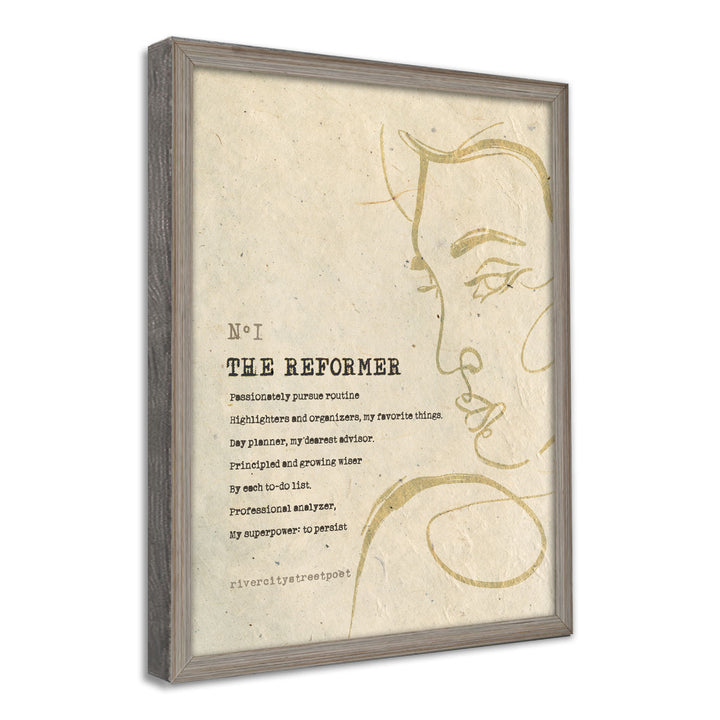 Enneagram No.1 'The Reformer' Poetic Wall Art