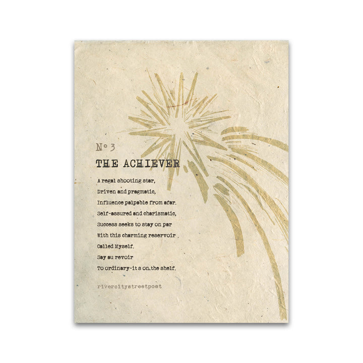 Enneagram No.3 'The Achiever' Poetic Wall Art