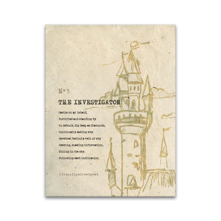 Enneagram No.5 'The Investigator' Poetic Wall Art