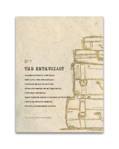 Enneagram No.7 'The Enthusiast' Poetic Wall Art