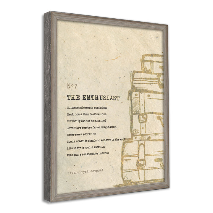 Enneagram No.7 'The Enthusiast' Poetic Wall Art