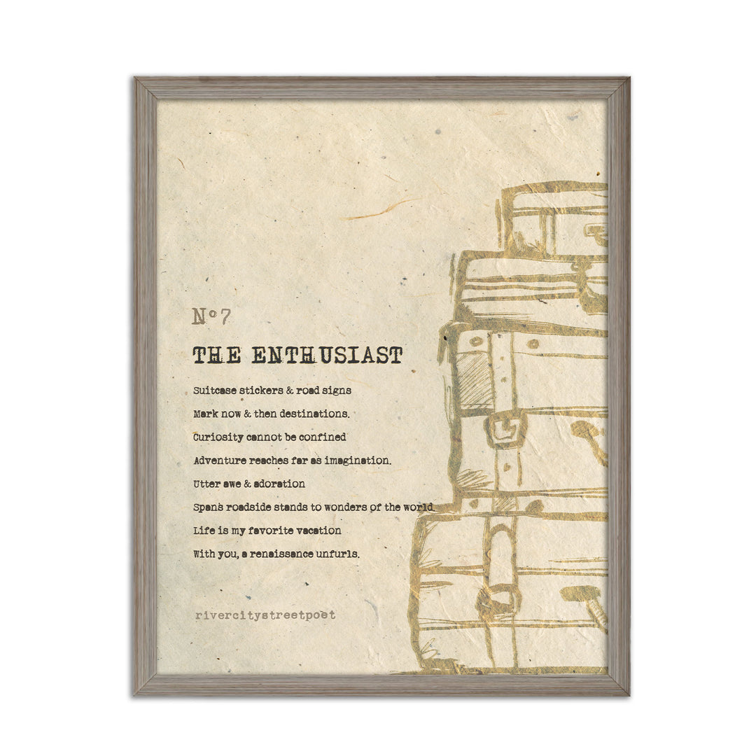 Enneagram No.7 'The Enthusiast' Poetic Wall Art