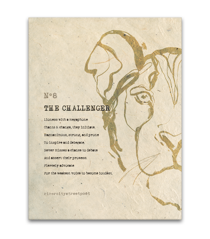 Enneagram No.8 'The Challenger' Poetic Wall Art