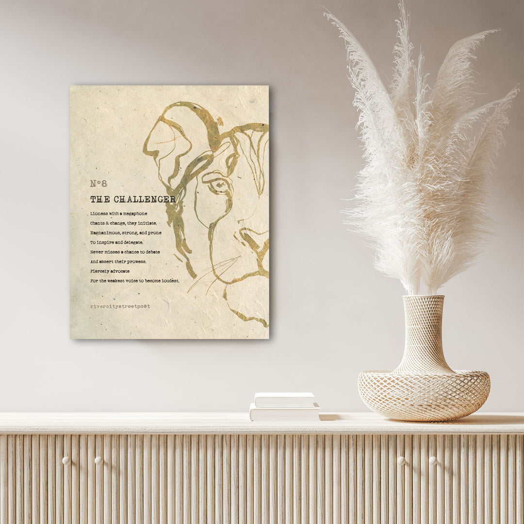 Enneagram No.8 'The Challenger' Poetic Wall Art