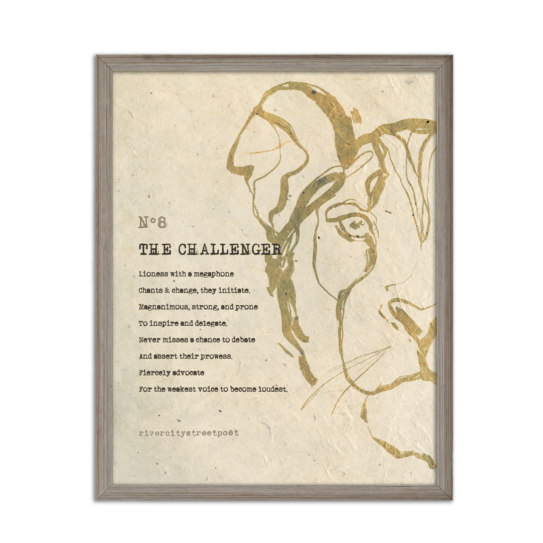 Enneagram No.8 'The Challenger' Poetic Wall Art