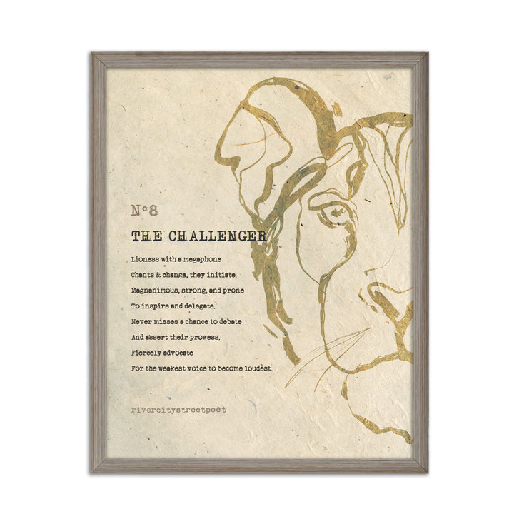 Enneagram No.8 'The Challenger' Poetic Wall Art