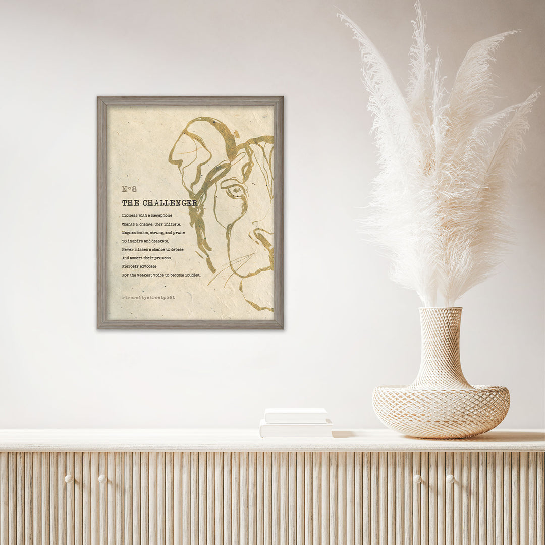 Enneagram No.8 'The Challenger' Poetic Wall Art