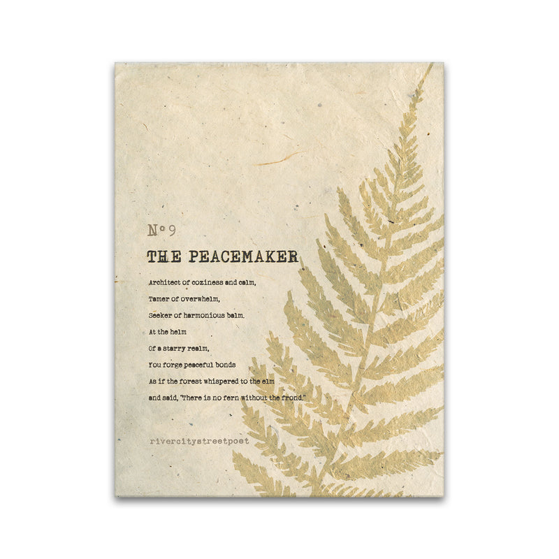 Enneagram No.9 'The Peacemaker' Poetic Wall Art