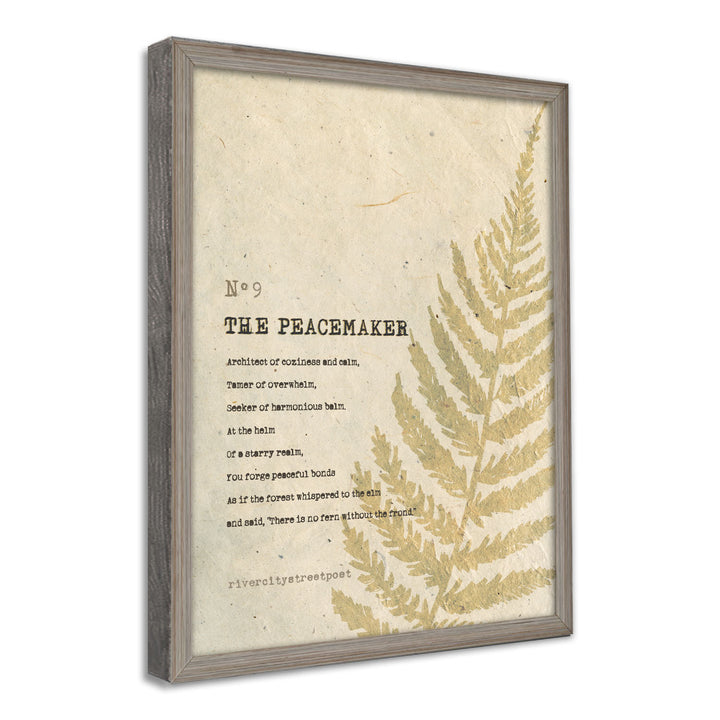 Enneagram No.9 'The Peacemaker' Poetic Wall Art