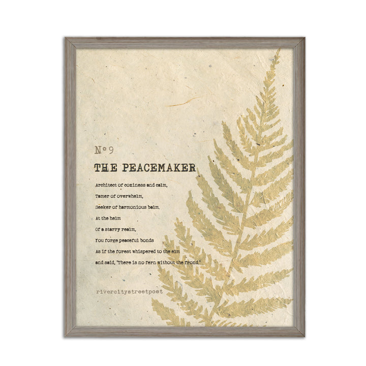 Enneagram No.9 'The Peacemaker' Poetic Wall Art