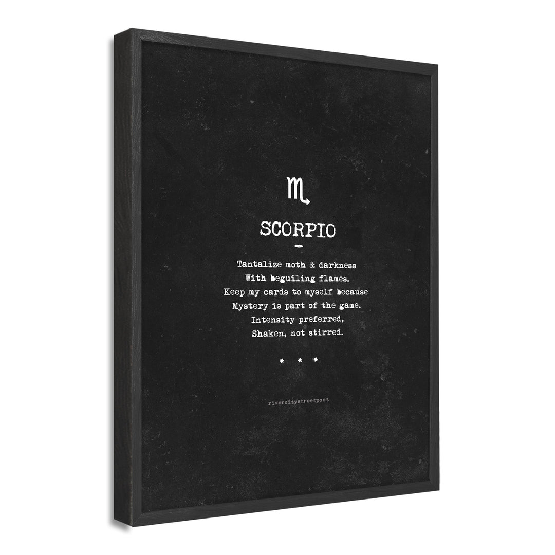 Zodiac - Scorpio' Wall Art Print