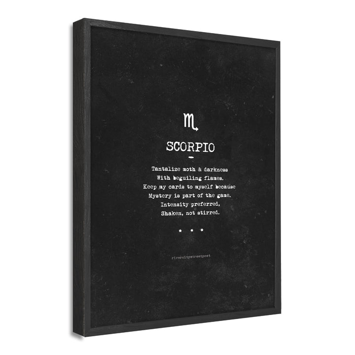 Zodiac - Scorpio' Wall Art Print