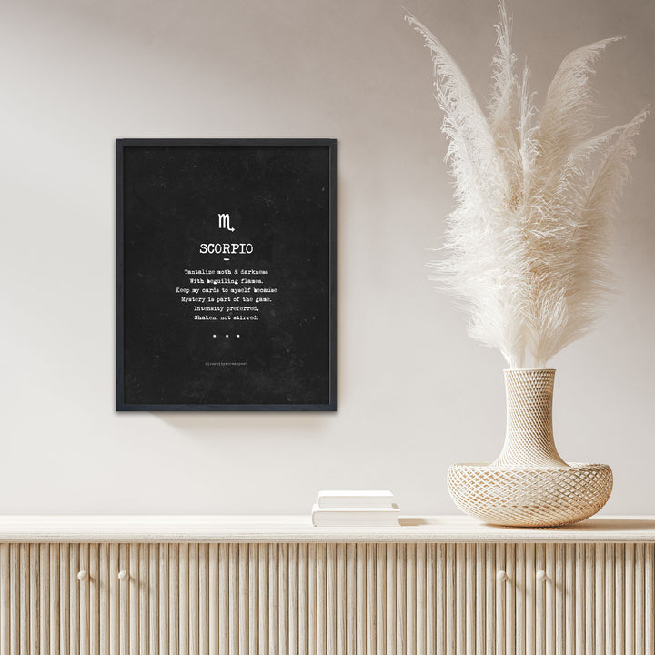 Zodiac - Scorpio' Wall Art Print