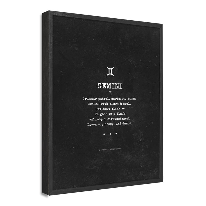 Zodiac - Gemini' Wall Art Print