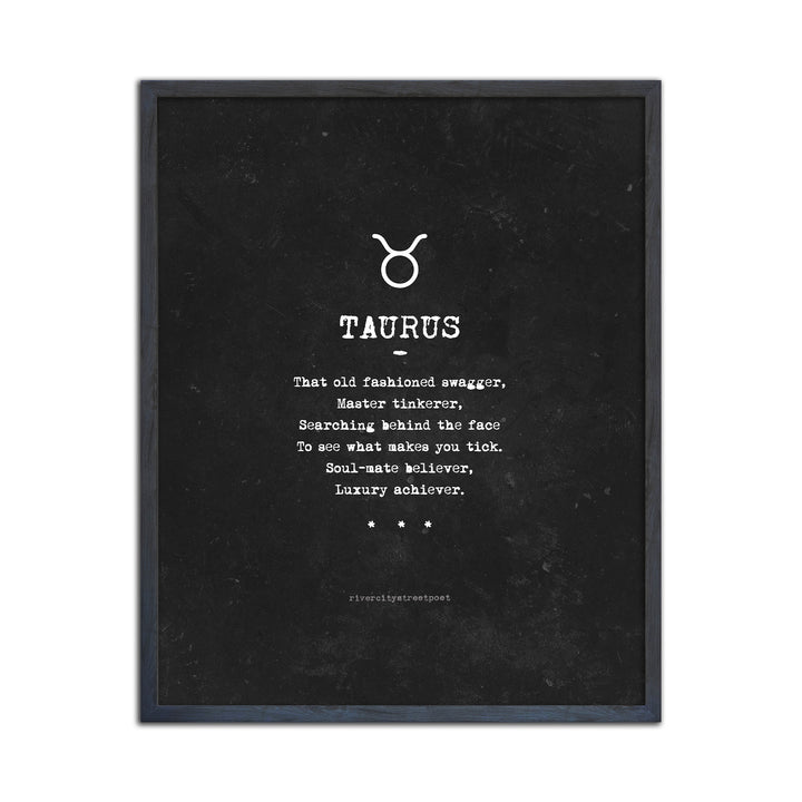 Zodiac - Taurus' Wall Art Print
