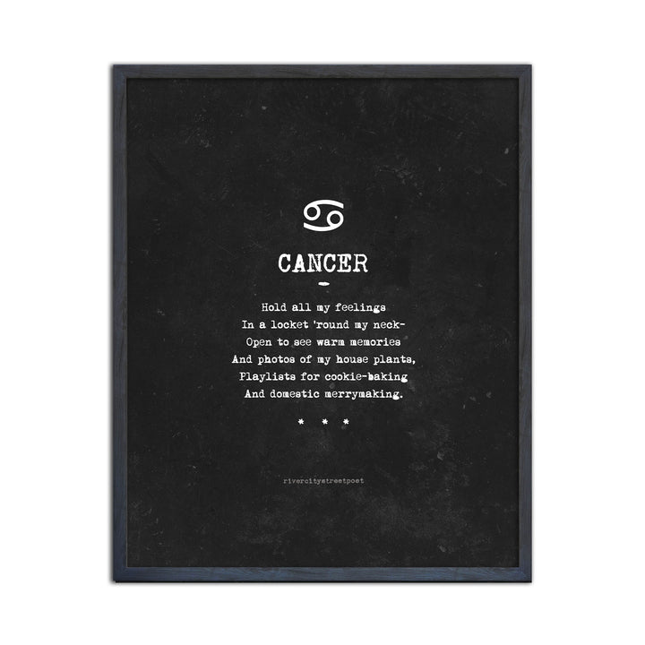 Zodiac - Cancer' Wall Art Print
