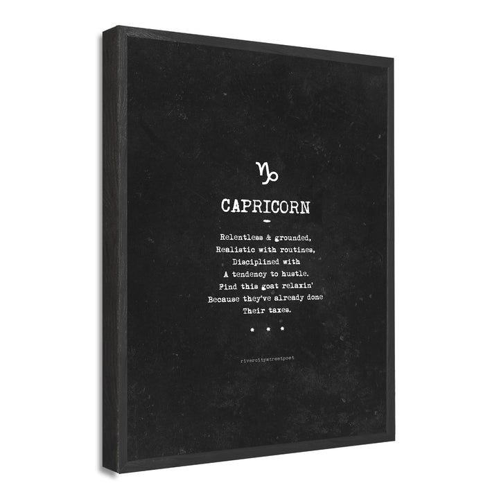 Zodiac - Capricorn' Wall Art Print