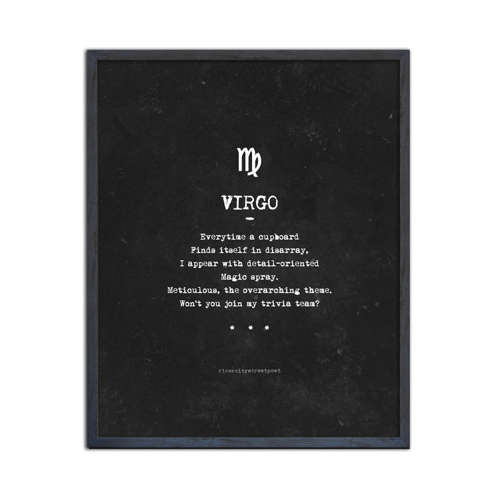 Zodiac - Virgo' Wall Art Print