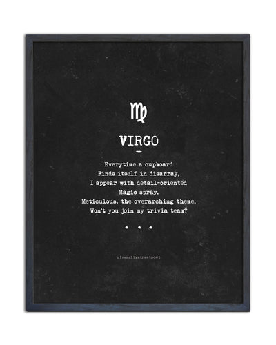 Zodiac - Virgo' Wall Art Print