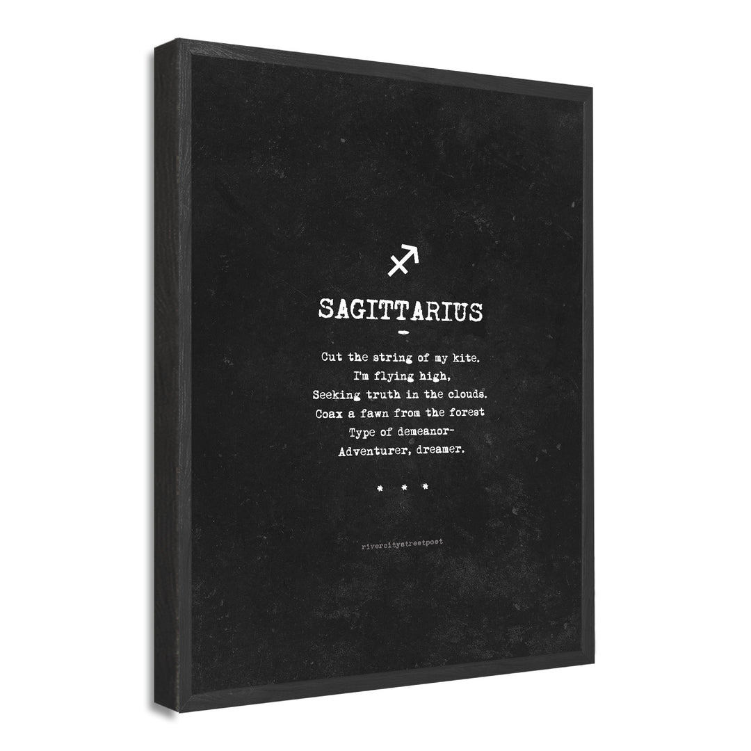 Zodiac - Sagittarius' Wall Art Print