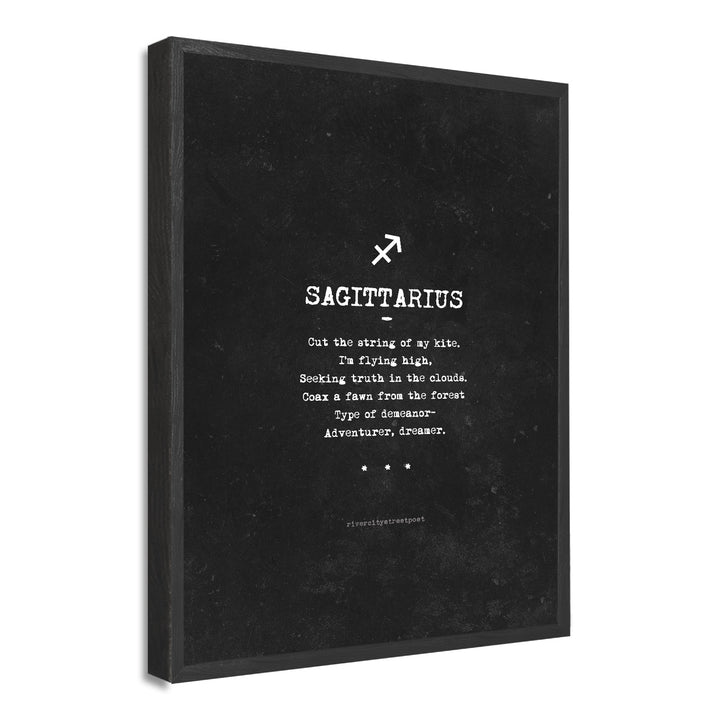 Zodiac - Sagittarius' Wall Art Print