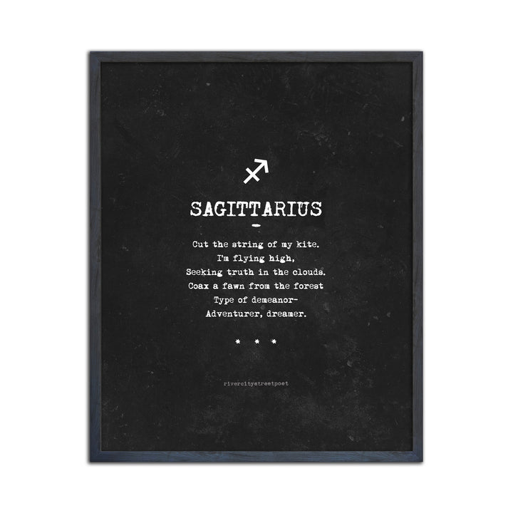 Zodiac - Sagittarius' Wall Art Print