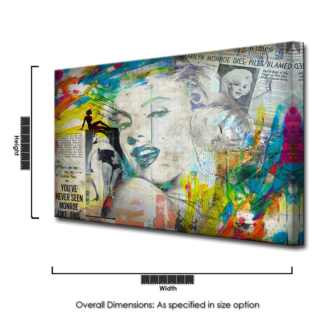 MONROE I' Wrapped Canvas Wall Art