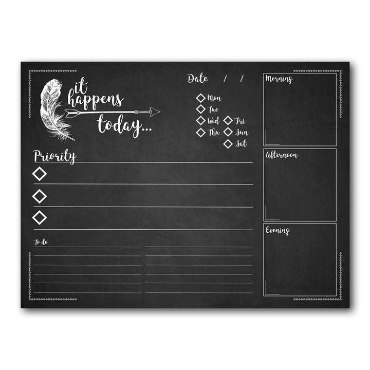 R2H Methods 'It Happens Today' Dry Erase Daily Planner on ArtPlexi