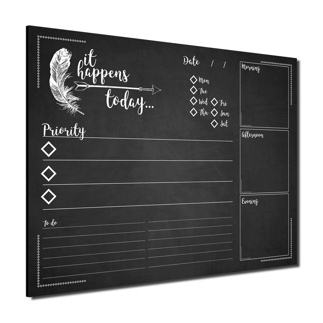 R2H Methods 'It Happens Today' Dry Erase Daily Planner on ArtPlexi