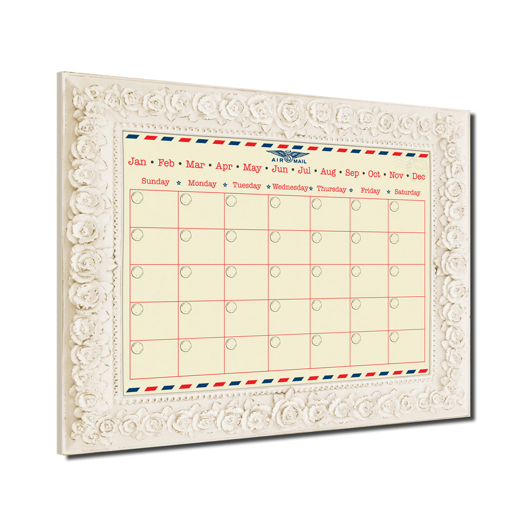 Postal' Dry Erase Monthly Calendar on ArtPlexi