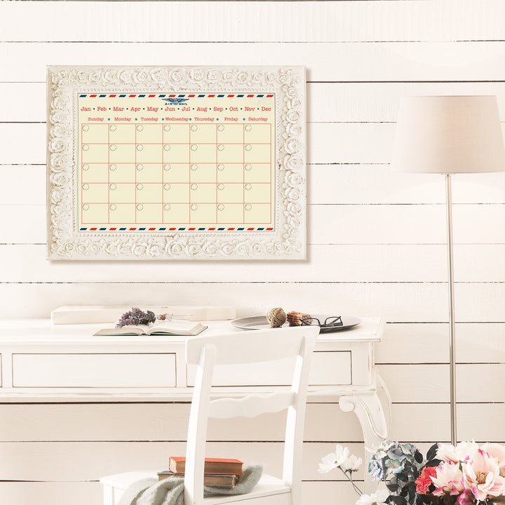 Postal' Dry Erase Monthly Calendar on ArtPlexi