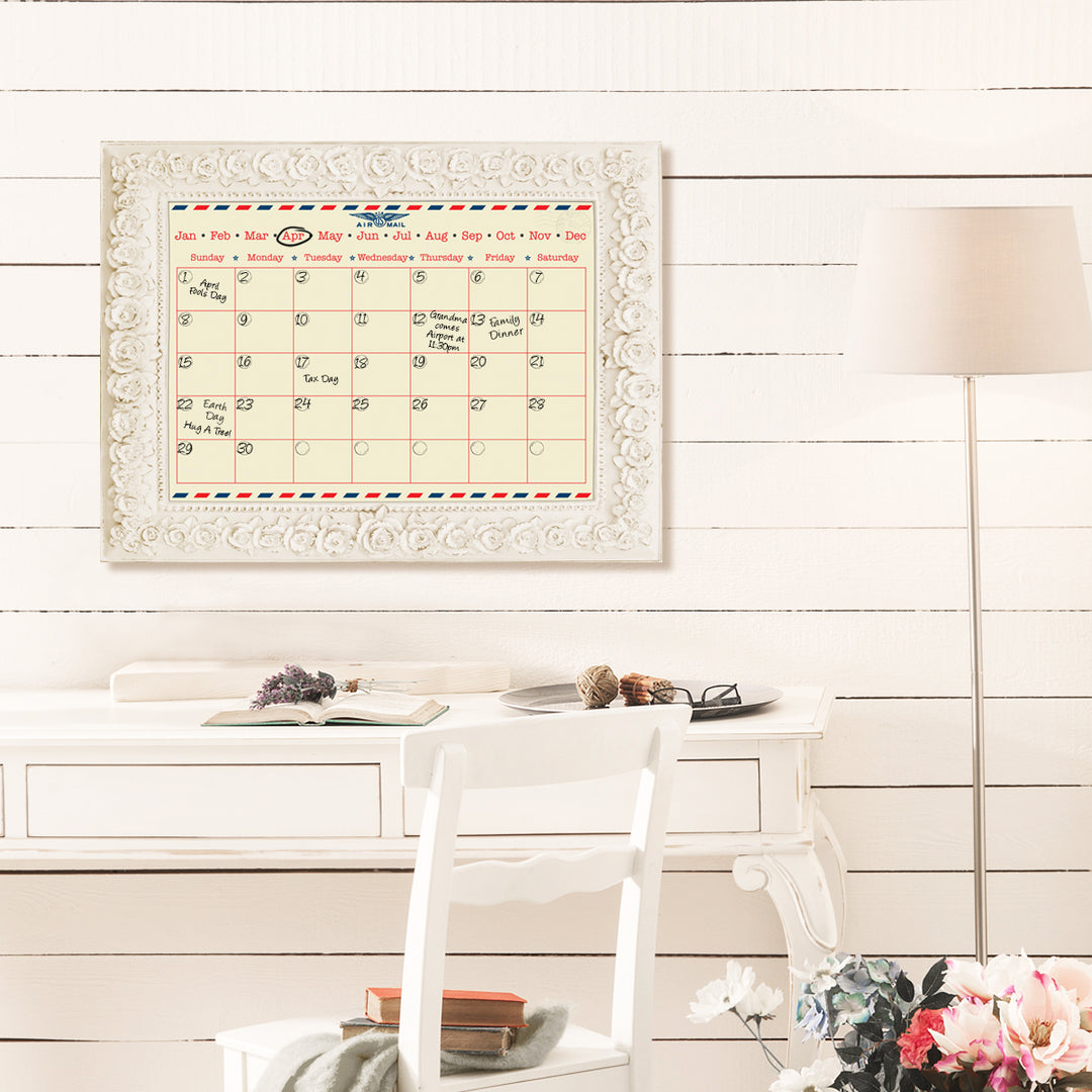 Postal' Dry Erase Monthly Calendar on ArtPlexi