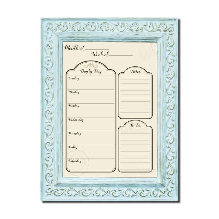 Socialite' Dry Erase Weekly Calendar on ArtPlexi