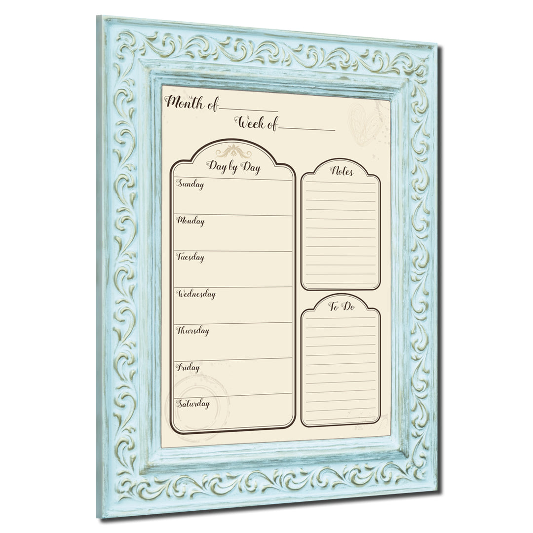 Socialite' Dry Erase Weekly Calendar on ArtPlexi