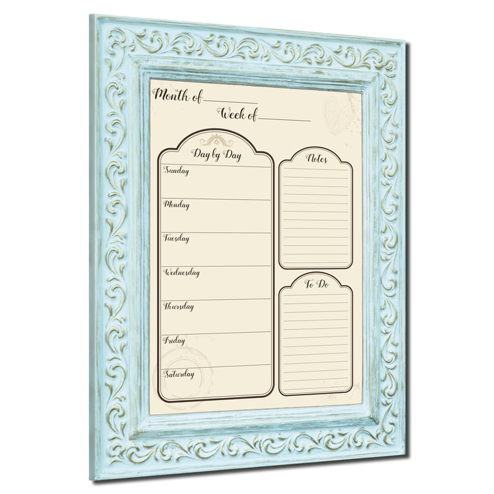 Socialite' Dry Erase Weekly Calendar on ArtPlexi