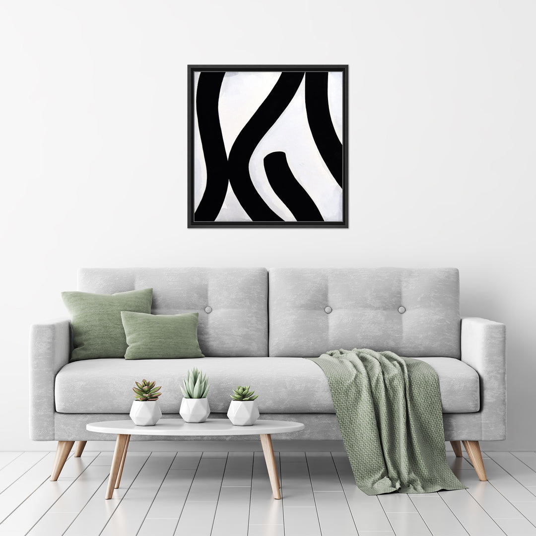 Curves I Framed Canvas Wall Art