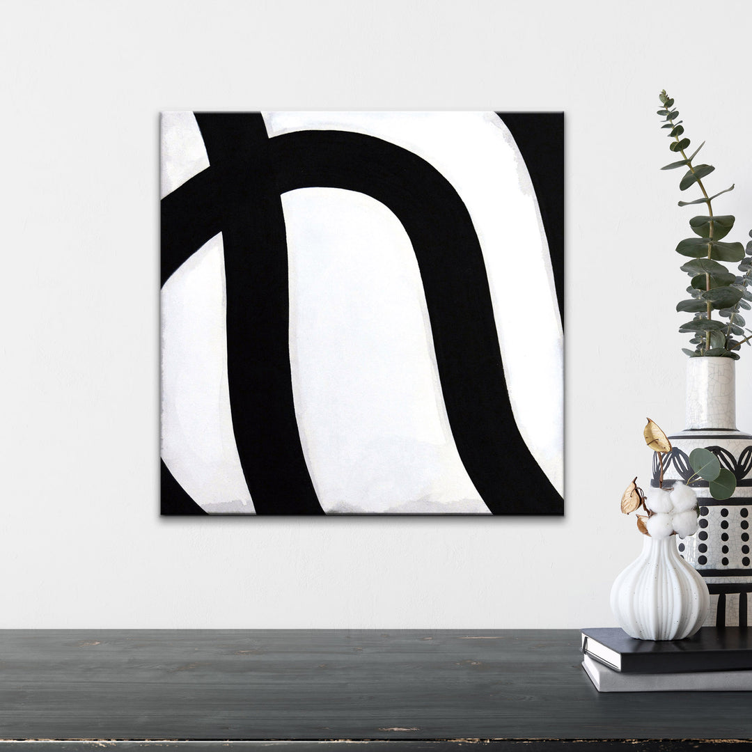 'Curves III' Wrapped Canvas Wall Art